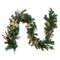 Northlight 6' x 10" Mixed Pine with Poinsettias and Berries Christmas Garland, Unlit